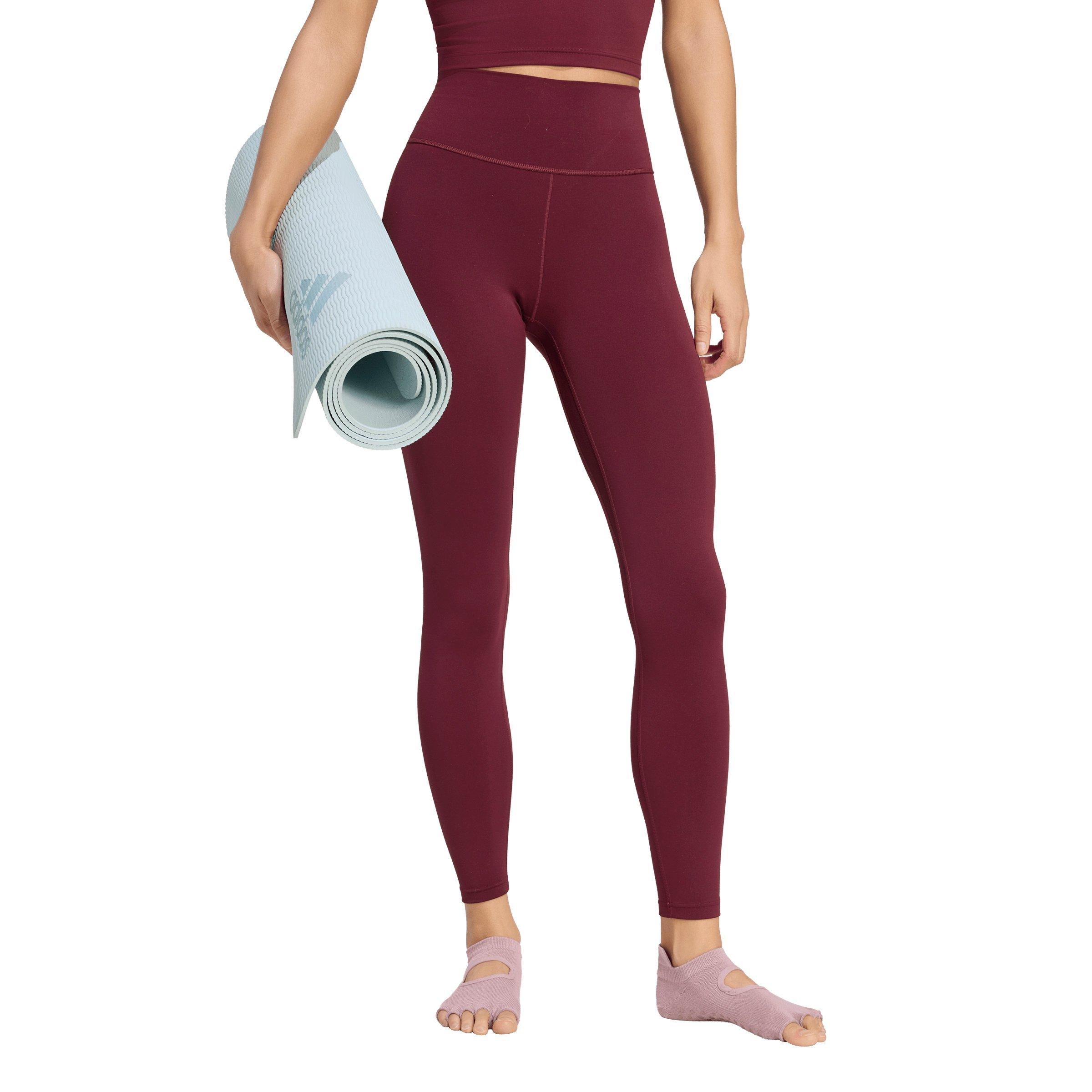 adidas Women's All Me 7/8 Leggings - Maroon - MAROON